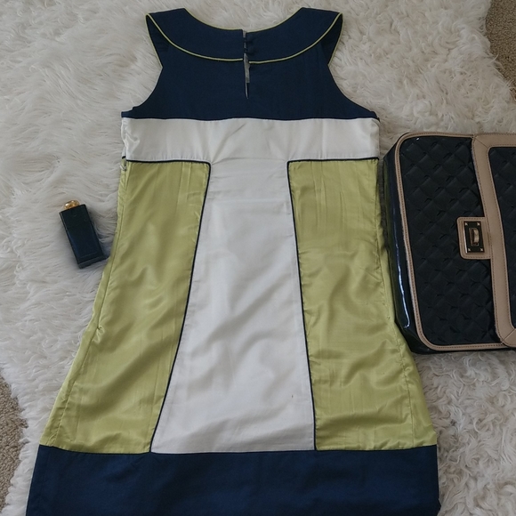 Sexy silky color block dress - Picture 5 of 6